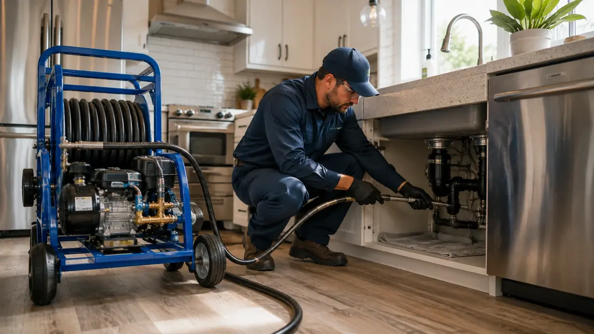 Kitchen Drain Hydro Jetting in Tecate