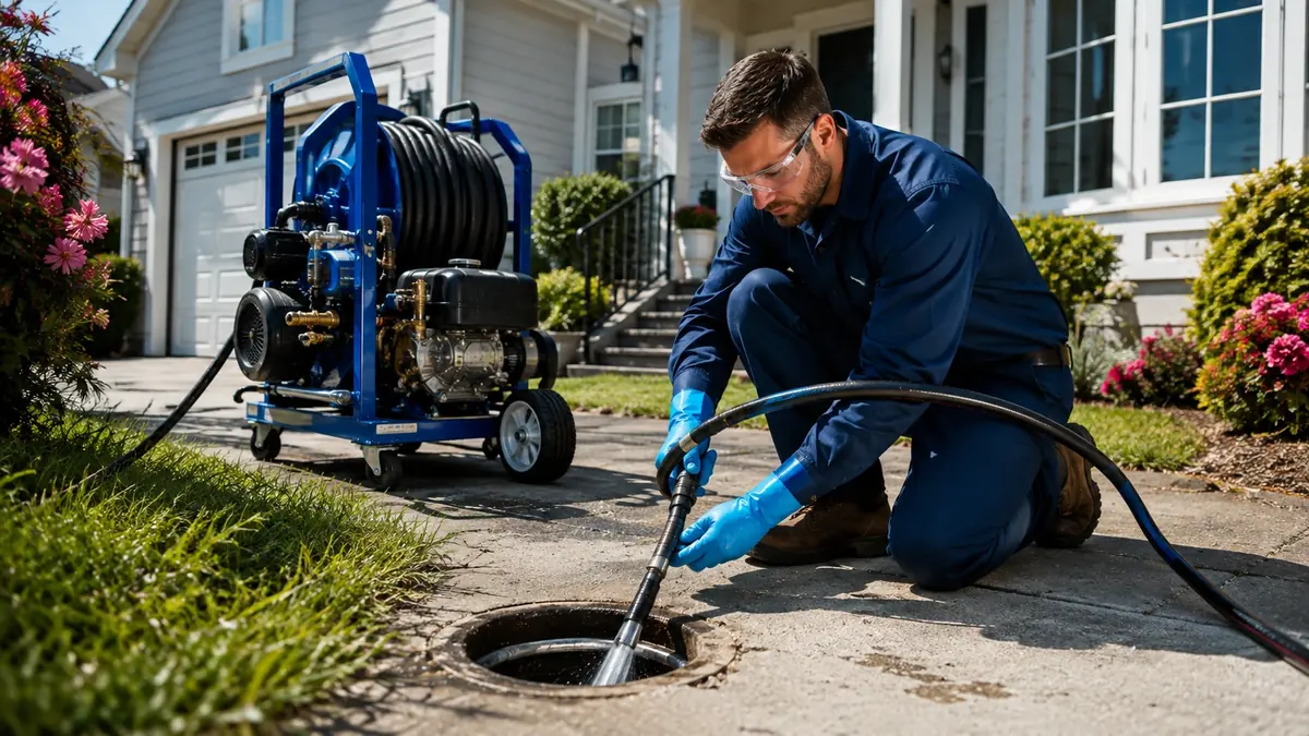 Residential Hydro Jet Drain Cleaning in Tecate