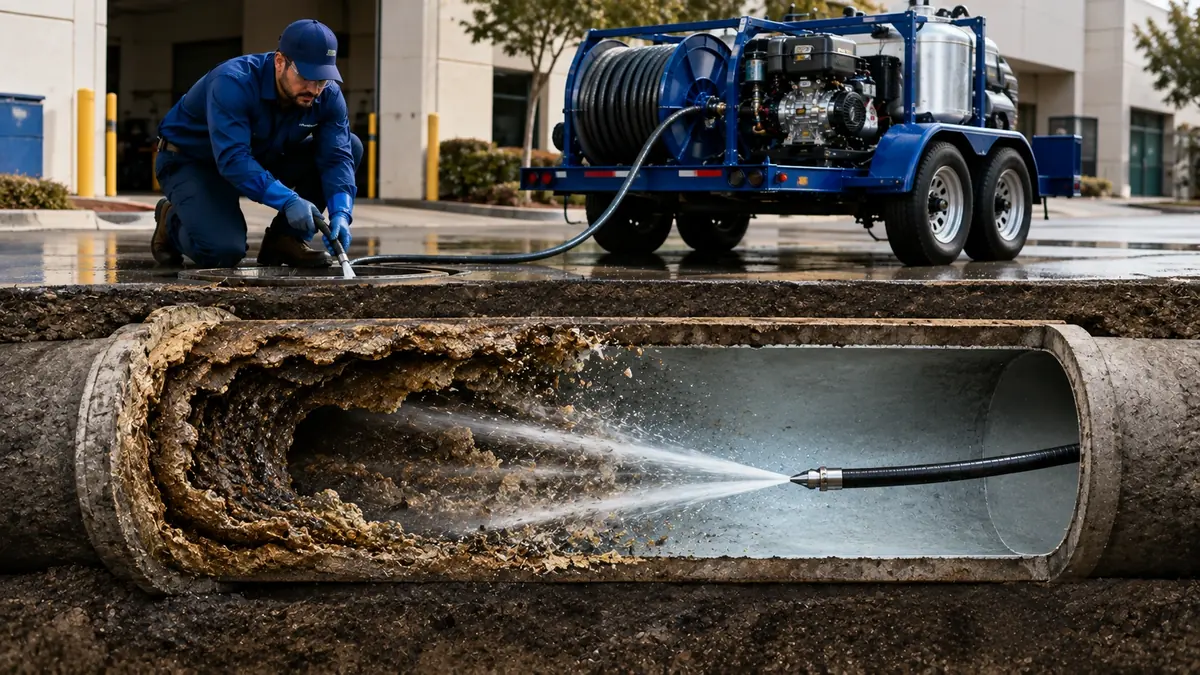 Sewer Pipe Descaling in Tecate
